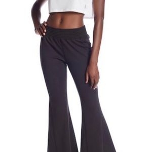 Free people black flare pants